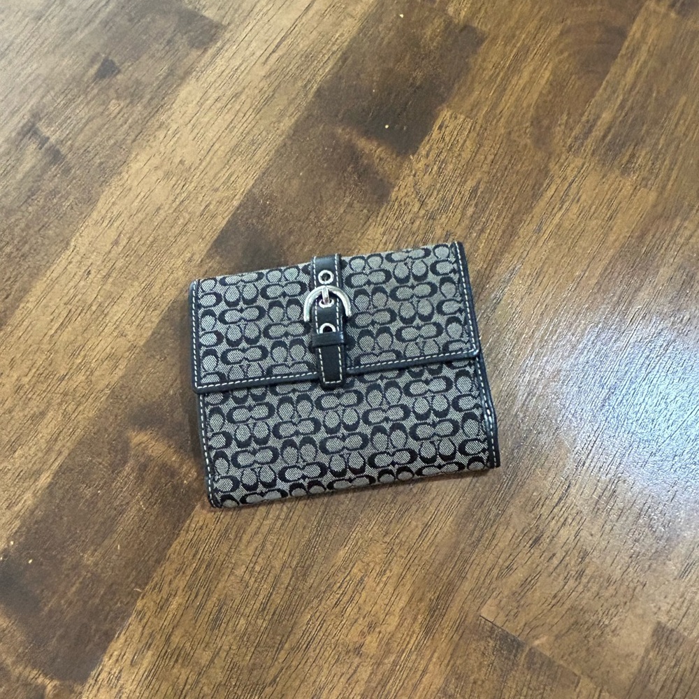 Coach Black and Gray Wallet